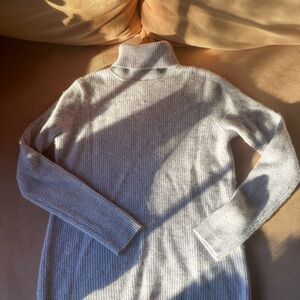 Lilac 100% cashmere vintage Turtleneck Sweater, purple soft sweater, natural